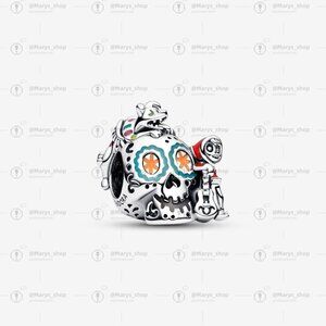 Pandora Disney Pixar Coco Miguel & Dante Skull Glow-in-the-dark Charm|Pendant